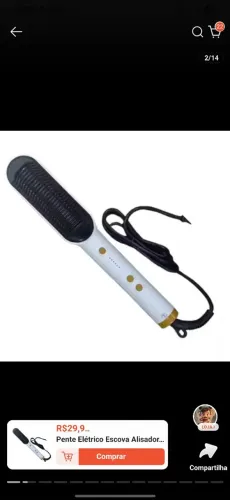 Escova Elétrica Alisadora 