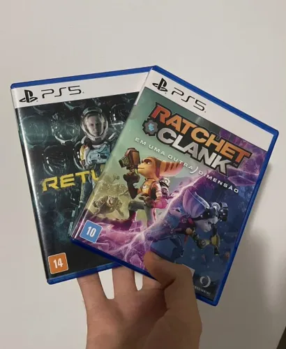 Jogos de PS5 Returnal, Ratchet & Clank Rift Apart