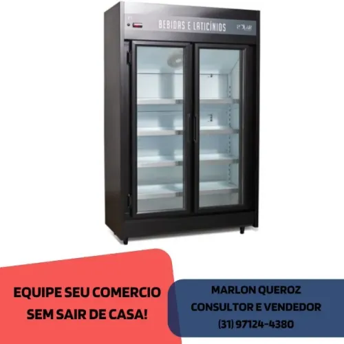 Auto Serviço Refrigerador 2 Portas Preto Polar 220v