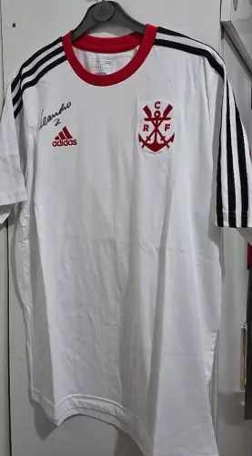 Camisa flamengo adidas nova Adidas M - Autografada por Leandro 2 