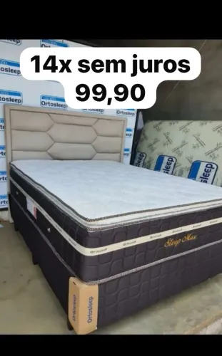 Cama box colchão novo