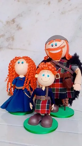 Bonecos Merida a Princesa Valente em EVA
