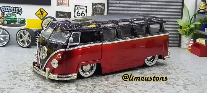 Jada toys 1:24 - Miniatura Volkswagen Bus Kombi 1963