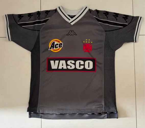 Camisa Vasco Oficial Treino Cinza Kappa 1999/2000