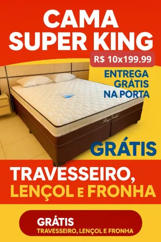 Cama super king grátis travesseiro lençol e fronha 