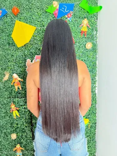 Mega Hair Liso Perfeito de 75cm 100gm indiano