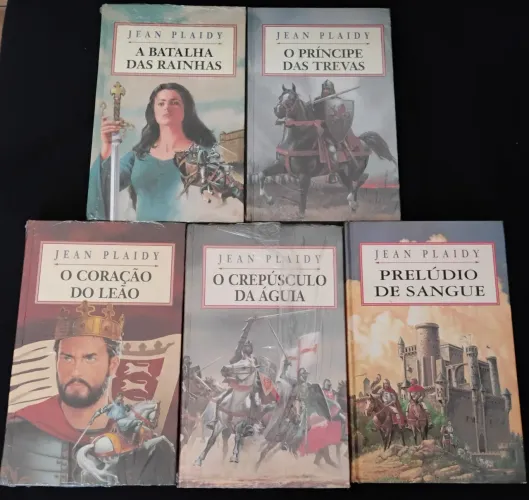 Jean Plaidy - 5 volumes da saga Plantageneta (4 livros lacrados!)