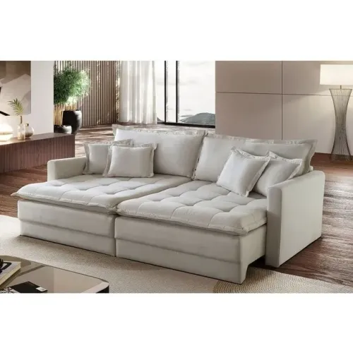 Sofá Retratil e Reclinavel Duffy 2,40m Linha Premium PREÇO DE FÁBRICA!