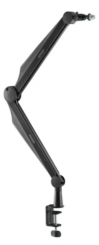 Suporte para microfone com braço articulado profissional mesa cor preto Lumi ARM/MIC 62