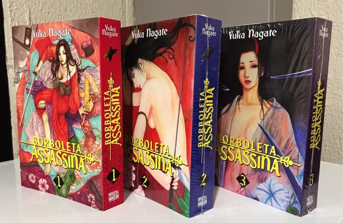 Borboleta assassina pipoca e nanquim completa volumes 1, 2 e 3.