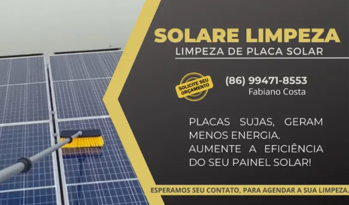 Limpeza de Painéis Solares / Retirada de goteiras / Mantação