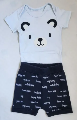 Conjunto Body Ursinho com Shorts