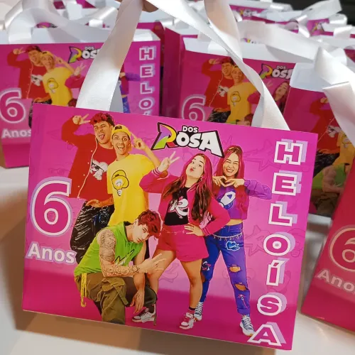 Sacolinha personalizada temática 4,50 a uni