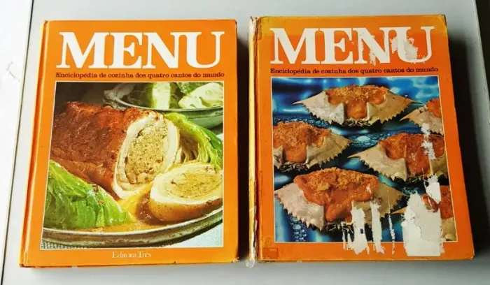 Enciclopédia Antiga - Coleção Menu (Editora Três) - 2 Volumes (Capa Dura) - 1972