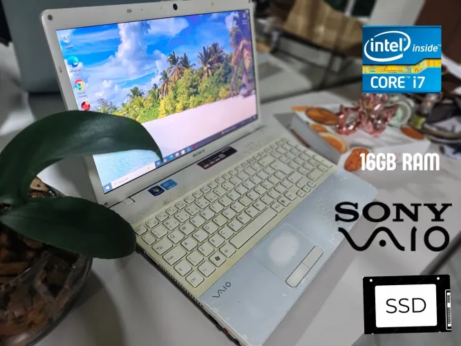 *Notebook Sony Vaio i7 de verdade para trabalho/estudo 16gb de ram SSD*