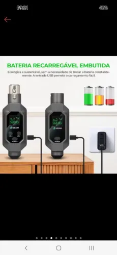 Conversor sem fio xlr