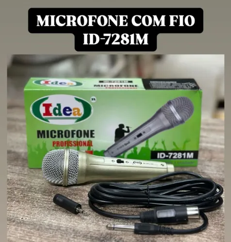 Microfone com Fio Idea ID-7281M Profissional
