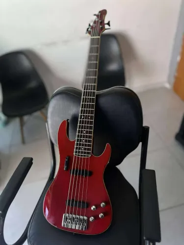 Baixo samick 6 cordas custon shop 