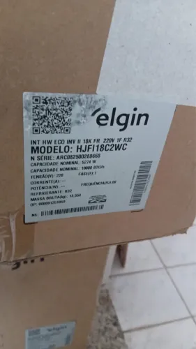 Ar condicionado 18.000 BT da elgin