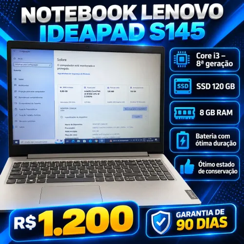 Vendo notebook lenovo ideapad s145 core i3