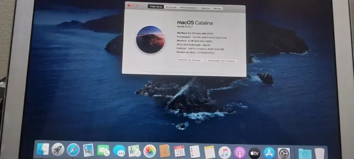 MacBook Air A1466 Core i5 3° Geração Bateria 3:00hs Bem conservado R$ 900,00