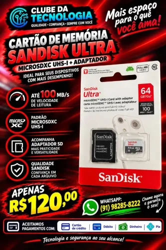 Cartão de memória 64gb original