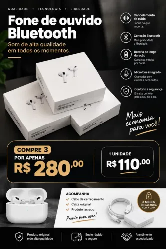 Fone Bluetooth airpods