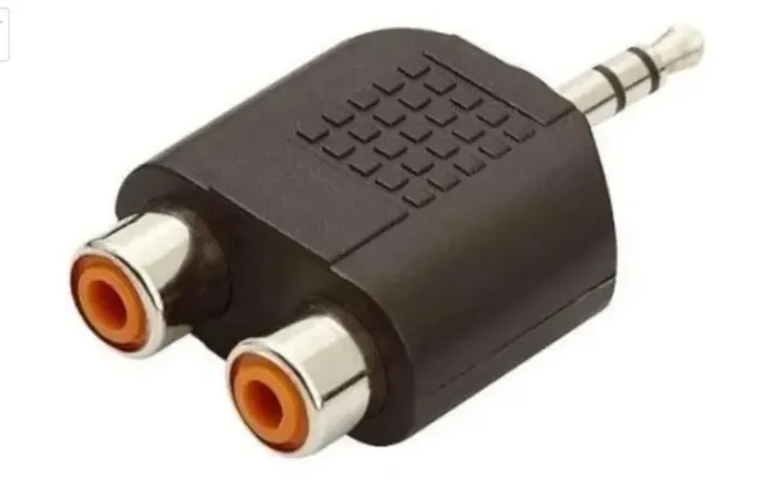 Adaptador Plug 2 Rca Fêmea X P2 Macho Stereo Arduino Automação COD-CP472