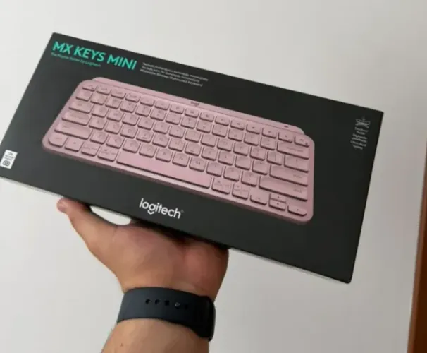 Logitech MX Keys Mini Rosa (NOVO / NUNCA USADO)