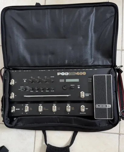 Pedaleira Line 6 POD HD 400 + Bag - Excelente Estado | Completa