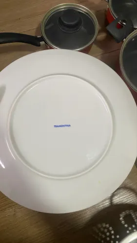 Prato de porcelana e talheres - Tromontina