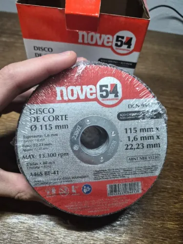 DISCO DE CORTE FERRO ESMERILHADEOIRA (marca nove, 25 unidades) caixa fechada