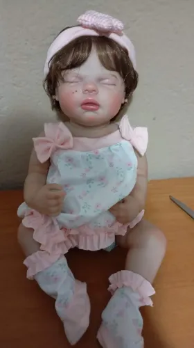 Bebê Reborn Brastoy 48cm dormindo