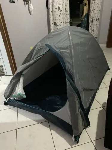 Barraca de Camping Para 2 Pessoas MH100 Quechua Cinza