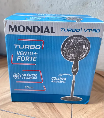 MONDIAL Ventilador de Coluna 30cm Turbo, Preto, 50W, 220V - VT-30C-NB