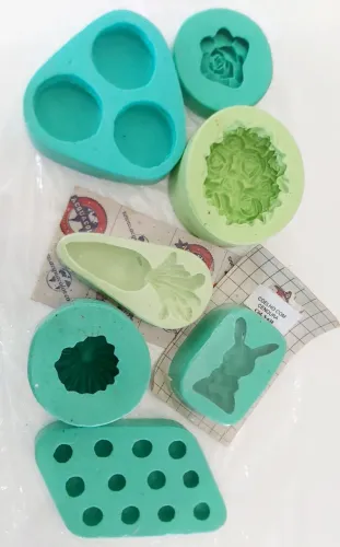 Moldes em silicone, para sabonete ou velas