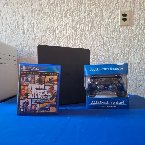 Ps4 Slim + Gta + Controle Lacrado