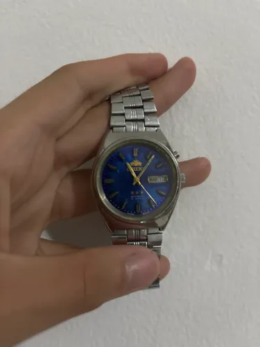 Relógio orient azul automático