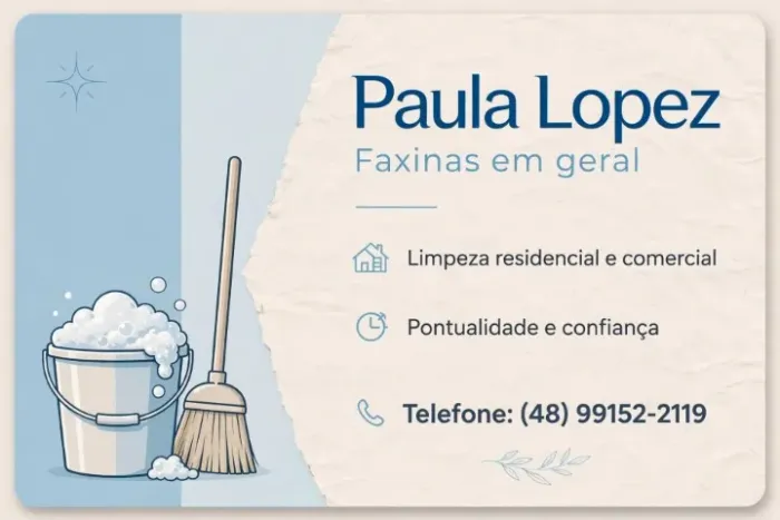 Faço faxina