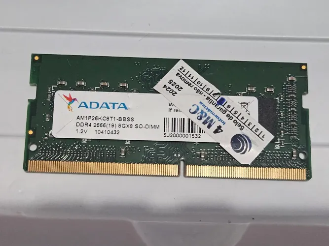 Memória RAM SODIMM DDR4 de 8GB da ADATA 2666MHz