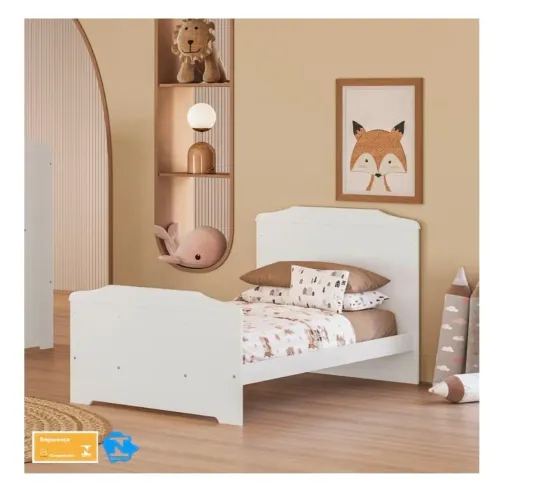 Berço americano que vira cama + colchão