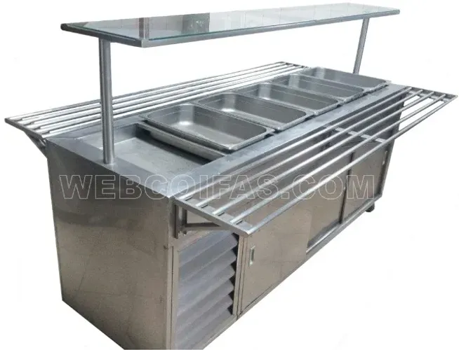 Self service, carro termico ou buffet, quente ou frio em aço inox, direto da fábrica.