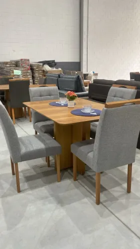 MESA LAMINADA EM MADEIRA 1,20X0,80  + 4 CADEIRAS