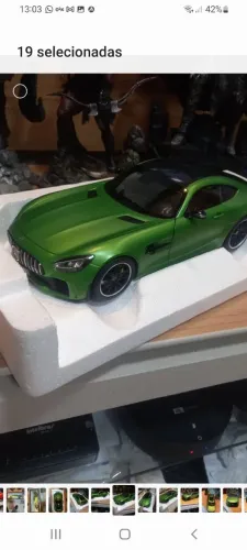 Mercedez verde 1/18 norev não é autoart