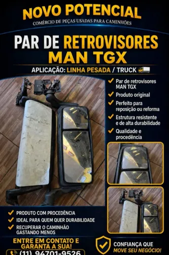 PAR RETROVISORES MAN TGX