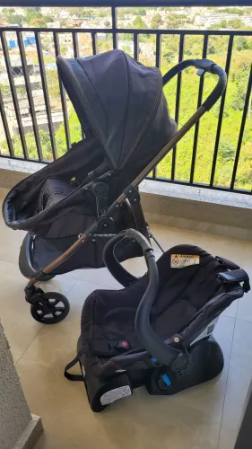 CARRINHO DE BEBÊ GALZERANO COM BEBE CONFORTO + BASE + COLCHAOZINHO 