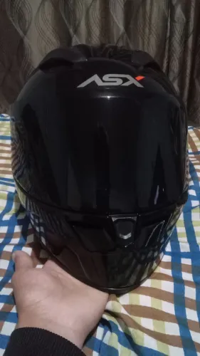 Capacete ASX Preto brilhante 