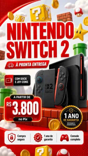 Switch 2 a pronta entrega