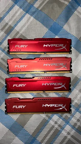 Kit com 4 Memórias Hyperx Fury 4gb
