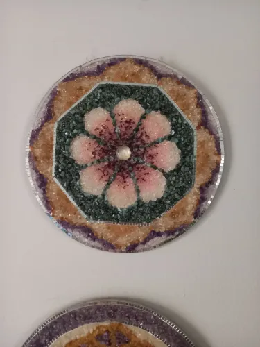 Mandalas de crisrais kit 2 un.